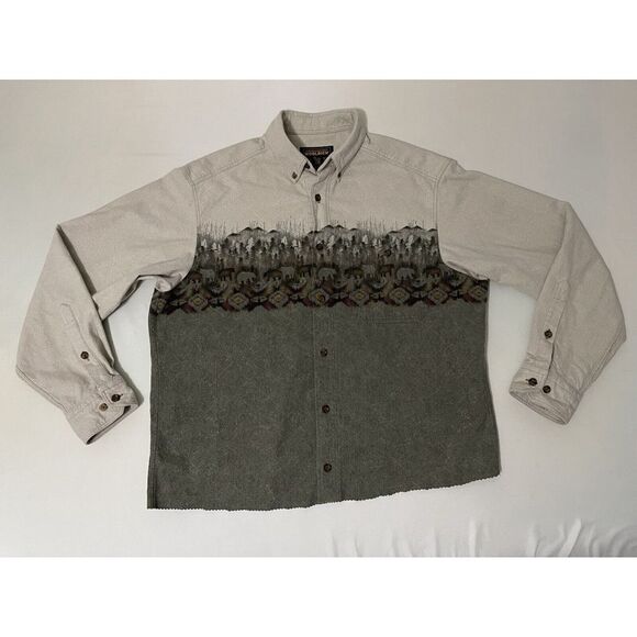 Other - John Rich and Bros Woolrich Shirt Vintage Bear Mountain Men's Large Flawed